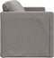 vidaXL - Slaapbank - vloermodel - 2-in-1 - 112x174x55 - cm - stof - taupe