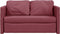 vidaXL - Slaapbank - vloermodel - 2-in-1 - 112x174x55 - cm - stof - wijnrood