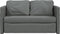 vidaXL - Slaapbank - vloermodel - 2-in-1 - 112x174x55 - cm - stof - donkergrijs