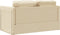vidaXL - Slaapbank - vloermodel - 2-in-1 - 112x174x55 - cm - stof - crèmekleurig