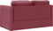 vidaXL - Slaapbank - vloermodel - 2-in-1 - 112x174x55 - cm - stof - wijnrood