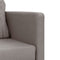vidaXL - Slaapbank - vloermodel - 2-in-1 - 112x174x55 - cm - stof - taupe