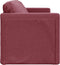 vidaXL - Slaapbank - vloermodel - 2-in-1 - 112x174x55 - cm - stof - wijnrood