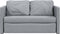 vidaXL - Slaapbank - vloermodel - 2-in-1 - 112x174x55 - cm - stof - lichtgrijs