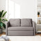 vidaXL - Slaapbank - vloermodel - 2-in-1 - 112x174x55 - cm - stof - taupe