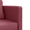 vidaXL - Slaapbank - vloermodel - 2-in-1 - 112x174x55 - cm - stof - wijnrood