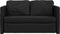 vidaXL - Slaapbank - vloermodel - 2-in-1 - 112x174x55 - cm - stof - zwart