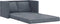 vidaXL - Slaapbank - vloermodel - 2-in-1 - 122x204x55 - cm - fluweel - donkergrijs