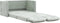 vidaXL - Slaapbank - vloermodel - 2-in-1 - 122x204x55 - cm - fluweel - lichtgrijs