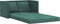 vidaXL - Slaapbank - vloermodel - 2-in-1 - 122x204x55 - cm - fluweel - donkergroen