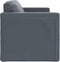 vidaXL - Slaapbank - vloermodel - 2-in-1 - 122x204x55 - cm - fluweel - donkergrijs