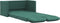 vidaXL - Slaapbank - vloermodel - 2-in-1 - 122x204x55 - cm - fluweel - donkergroen