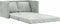 vidaXL - Slaapbank - vloermodel - 2-in-1 - 122x204x55 - cm - fluweel - lichtgrijs