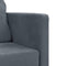 vidaXL - Slaapbank - vloermodel - 2-in-1 - 122x204x55 - cm - fluweel - donkergrijs