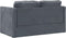 vidaXL - Slaapbank - vloermodel - 2-in-1 - 122x204x55 - cm - fluweel - donkergrijs