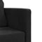 vidaXL - Slaapbank - vloermodel - 2-in-1 - 122x204x55 - cm - fluweel - zwart