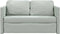 vidaXL - Slaapbank - vloermodel - 2-in-1 - 122x204x55 - cm - fluweel - lichtgrijs