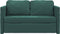 vidaXL - Slaapbank - vloermodel - 2-in-1 - 122x204x55 - cm - fluweel - donkergroen