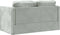 vidaXL - Slaapbank - vloermodel - 2-in-1 - 122x204x55 - cm - fluweel - lichtgrijs