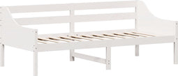 vidaXL - Slaapbank - zonder - matras - 100x200 - cm - massief - grenenhout - wit