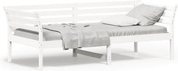 vidaXL - Slaapbank - zonder - matras - 100x200 - cm - massief - grenenhout - wit