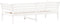 vidaXL - Slaapbank - zonder - matras - 100x200 - cm - massief - grenenhout - wit