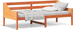 vidaXL - Slaapbank - zonder - matras - 80x200 - cm - massief - grenenhout - wasbruin