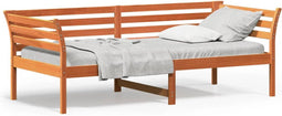 vidaXL - Slaapbank - zonder - matras - 80x200 - cm - massief - grenenhout - wasbruin