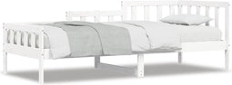 vidaXL - Slaapbank - zonder - matras - 80x200 - cm - massief - grenenhout - wit