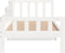 vidaXL - Slaapbank - zonder - matras - 80x200 - cm - massief - grenenhout - wit
