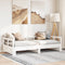 vidaXL - Slaapbank - zonder - matras - 80x200 - cm - massief - grenenhout - wit