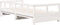 vidaXL - Slaapbank - zonder - matras - 80x200 - cm - massief - grenenhout - wit