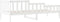 vidaXL - Slaapbank - zonder - matras - 80x200 - cm - massief - grenenhout - wit