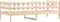 vidaXL - Slaapbank - zonder - matras - 80x200 - cm - massief - grenenhout