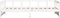 vidaXL - Slaapbank - zonder - matras - 80x200 - cm - massief - grenenhout - wit