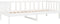 vidaXL - Slaapbank - zonder - matras - 80x200 - cm - massief - grenenhout - wit