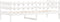 vidaXL - Slaapbank - zonder - matras - 80x200 - cm - massief - grenenhout - wit