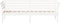 vidaXL - Slaapbank - zonder - matras - 80x200 - cm - massief - grenenhout - wit