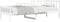 vidaXL - Slaapbank - zonder - matras - 80x200 - cm - massief - grenenhout - wit