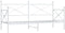 vidaXL - Slaapbank - zonder - matras - 80x200 - cm - staal - wit