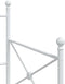 vidaXL - Slaapbank - zonder - matras - 80x200 - cm - staal - wit