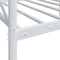 vidaXL - Slaapbank - zonder - matras - 80x200 - cm - staal - wit