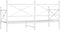 vidaXL - Slaapbank - zonder - matras - 80x200 - cm - staal - wit
