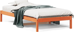 vidaXL - Slaapbank - zonder - matras - 90x190 - cm - massief - grenenhout - wasbruin