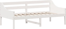 vidaXL - Slaapbank - zonder - matras - 90x190 - cm - massief - grenenhout - wit