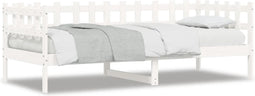 vidaXL - Slaapbank - zonder - matras - 90x190 - cm - massief - grenenhout - wit