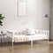 vidaXL - Slaapbank - zonder - matras - 90x190 - cm - massief - grenenhout - wit