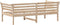 vidaXL - Slaapbank - zonder - matras - 90x190 - cm - massief - grenenhout
