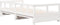 vidaXL - Slaapbank - zonder - matras - 90x190 - cm - massief - grenenhout - wit