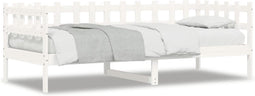 vidaXL - Slaapbank - zonder - matras - 90x200 - cm - massief - grenenhout - wit